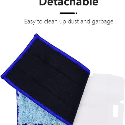Replacement Washable & Reusable Wet Mopping Pad Compatible with iRobot Braava Jet 240, 241, 244, 245, 250 Robot Mops, Blue, 6-Pack.