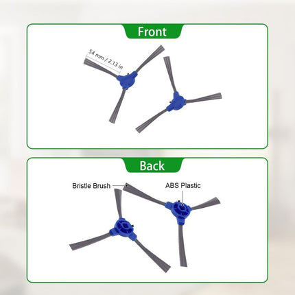 Side Brush Compatible with euy RoboVac 11S, 15T, 30, 30C, 15C, 12, 25C, 35C, 11S Max, 15C Max, G20, G30, G35, G35+, G40, G40+, G40 Hybrid/Hybrid+, Robot Vacuums, 12-Pack.