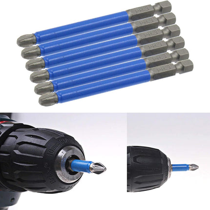 Biaungdo 10Pcs Magnetic PH3 Phillips Bits Set 3.5 inch Long Anti Slip #3 Bit (PH3 x 90MM)