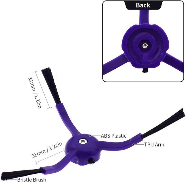 Replacement Side Brushes Compatible with euy RoboVac X8 X8 Hybrid Robot Vacuum and Mop Cleaners Spare – product detail