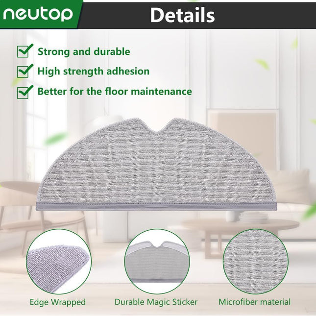 Mop Cloths Pads Water Tank ilter Compatible with Q7 Q7 Max S6 S6 Pure/MaxV S5 Max S5 S4 E5 E4 E35 and E2 – product detail