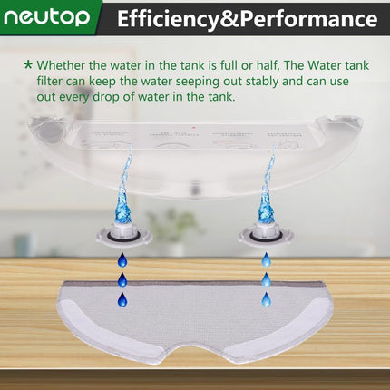 Mop Cloths Pads Water Tank ilter Compatible with  Q7, Q7 Max, S6, S6 Pure/MaxV, S5 Max, S5, S4, E5, E4, E35 and E2 Robot Vacuums, 18-Pack.