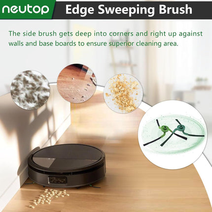 Edge-Sweeping Brush Side Brush Compatible with iRobot Roomba Max 707 Combo/Max 705 Combo, Robot Vacuums, 10-Pack