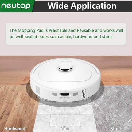 Replacement Mopping Pads Compatible with  Q Revo, Qrevo MaxV/S/Pro/Master/Slim/Edge/Curv/S5V/2R3W, QV 35A, QV 35S, Saros 10R Robot Vacuums Parts Accessories, 4-Pack.