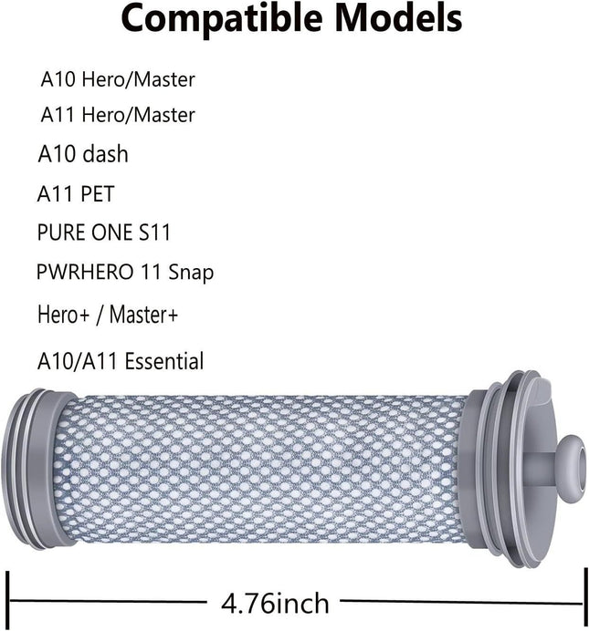A10 A11 ilter Replacement or Tineco A10/A11 Hero A10/A11 Master PURE ONE S11 PWRHERO11 Snap – product detail