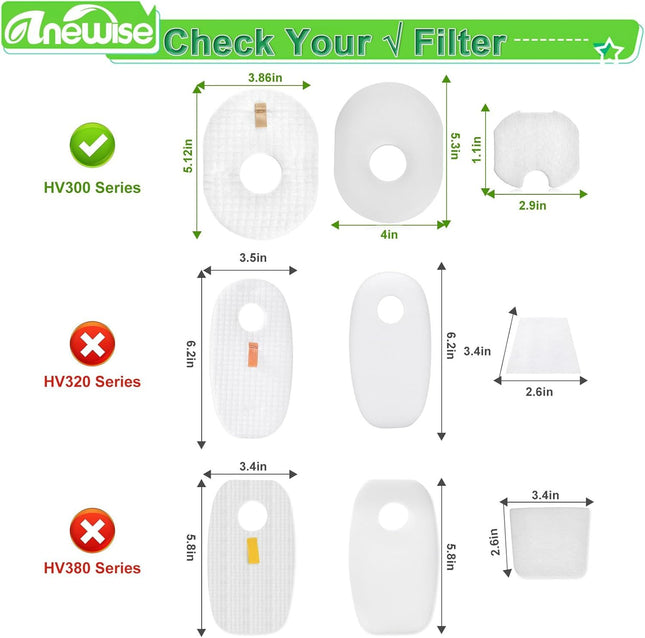 4 Pack ilter Replacement or Shark Rocket HV301 HV302 HV30126 HV300 HV305 HV292 HV307Q QS301Q – product detail
