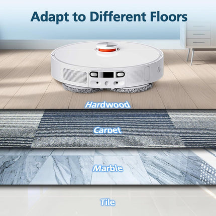 6-Pack Mop Pads or Dreame L40 Ultra/X40 Ultra/X50 Ultra/L50 Ultra/L10S Ultra/ L10s Pro Ultra Heat/L10S Ultra Gen2/L40S Ultra/X30 Ultra/L10 Ultra Robot Vacuum, Washable Microiber Replacement Pads