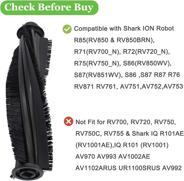 Main Roller Brush or Shark ION AV753 AV752 AV751 R85 RV850 S86 S87 S88 R71 R72 R75 RV761 RV771 RV871 ION – product detail