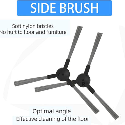Replacement Parts or MAMNV or ZCWA or ONSON BR150/BR151, or MANVINS G20 2-in-1 Vacuum Cleaner Accessories Kit, 4 Side Brush, 2 Hepa ilter, 1 Mop Pad
