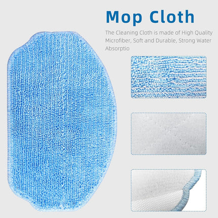 Replacement Parts or MAMNV BR150 BR151 BR152 BR153 BR154 also it ZCWA, GTTVO, ONSON, SHELIKI Robotic Cleaners: 4 Side Brushes, 4 HEPA ilters, 2 Mop Pads
