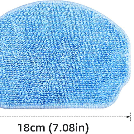 Replacement Parts or MAMNV BR150 BR151 BR152 BR153 BR154 also it ZCWA, GTTVO, ONSON, SHELIKI Robotic Cleaners: 4 Side Brushes, 4 HEPA ilters, 2 Mop Pads