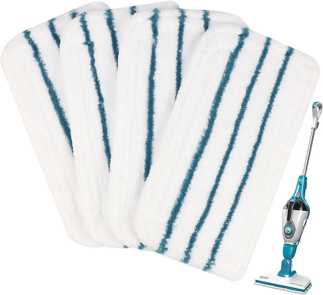 4 PCS Replacement Pads Accessories Compatible with Black Plus Decker Steam Mop SM1600 SM1610