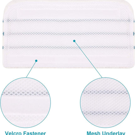 4 PCS Replacement Pads Accessories Compatible with Black+Decker Steam Mop SM1600, SM1610, SM1620, HSM13E1, HSMC1300X, HSMC1321, HSMC1321APB, HSMC1361SGP, BDH1855SM, BDH1760SM, SMP20 Mop Pads