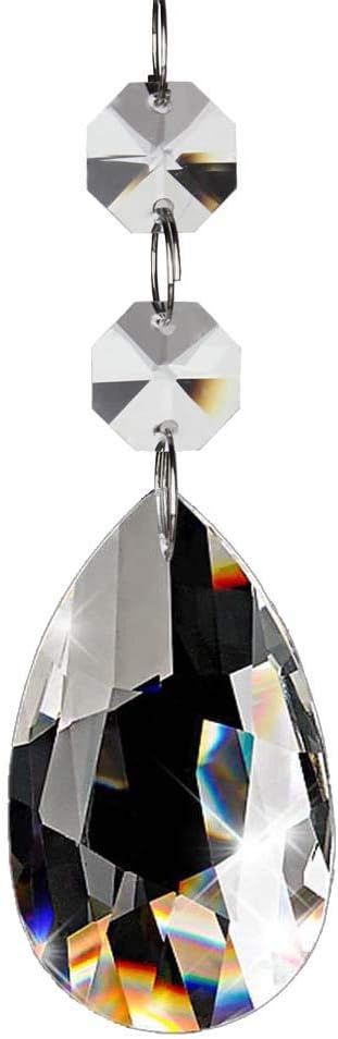 20Pcs Chandelier Crystals Clear Teardrop Crystal Chandelier Pendants Parts Beads Hanging Crystals or