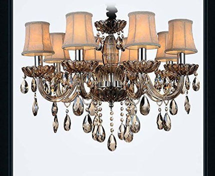 20Pcs Chandelier Crystals, Clear Teardrop Crystal Chandelier Pendants Parts Beads, Hanging Crystals or Chandeliers (38mm, Clear)