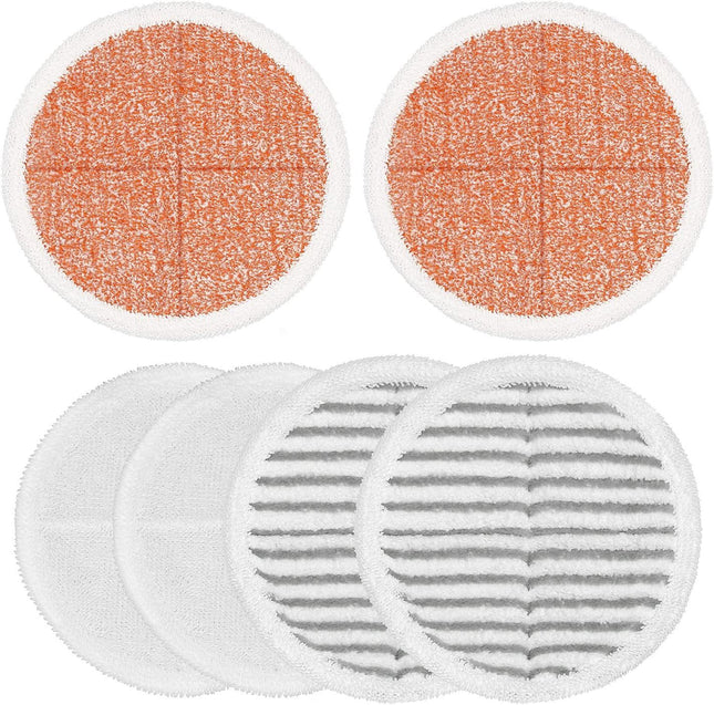 6 Pack Mop Pads Replacement Compatible with Bissell Spinwave Mops 2124 2039 2037 2039A Series
