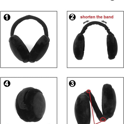 Premium Earmus or Women Winter oldable & Adjustable Ear Warmers Thermal Ear Covers