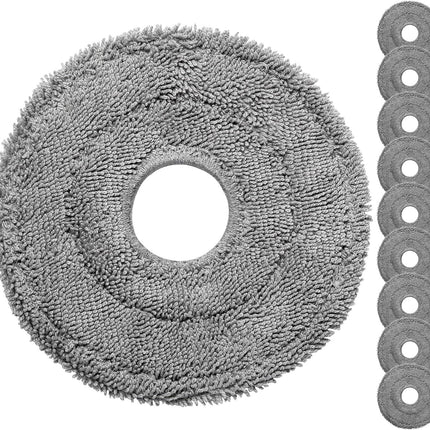 Robot Vacuum and Mop Pads 10 Pack or  QV 35A/Saros 10R/Q Revo/Qrevo S/Qrevo Pro/Qrevo Plus/Qrevo Master/Qrevo Slim/Qrevo Curv/Qrevo Edge Robot Vacuum Cleaner, High-Twist Braided Microiber