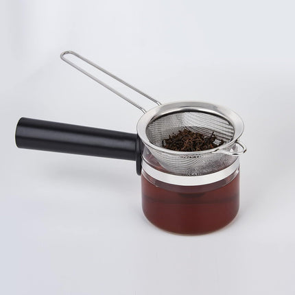 2 Pack Stainless Steel 18/8 Small ood Strainer, ine Mesh Sieve with Long Handle, Cocktail Strainer or Cocktails, Tea Herbs, Coee & Drinks, Rust Proo & Great as Tea Strainer, 3.5inch