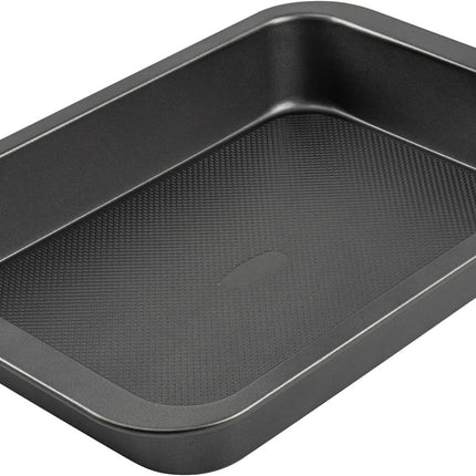 Cake Pan, Nonstick Baking Pan or Cake, Bread, Brownie or Lasagna, Heavy Duty Baking Dish with Diamond Texture Pattern and Wide Grips