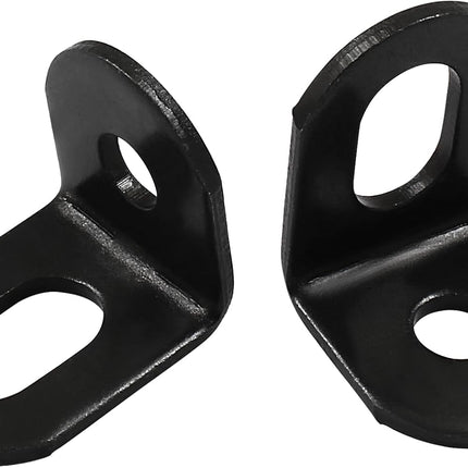 Biaungdo 15 Pcs 18x18x21mm/0.7"x0.7"x0.83" Adjustable Right Angle Brackets L-Shape Corner Brace Support Black