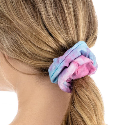White Scrunchies or Tie Dye, DIY Cotton Bow Scrunchies, Headbands, 3 Kinds o Party Activities Hair Accessories or Girls and Women, 20 Pieces