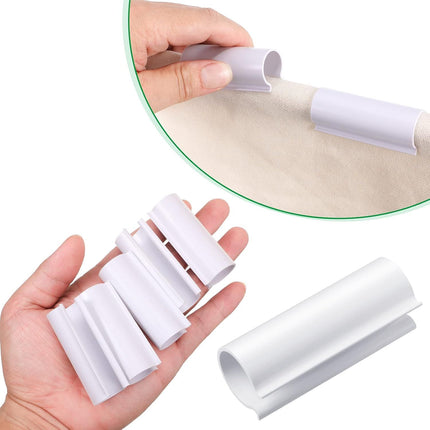 32 Pcs PVC Pipe Clips Pool Cover Clamps or Above Ground Pool Greenhouses, Row Covers, Garden, Shelters, Bird Protection, 2.4 Inch Long(or 1/2 Inch PVC Pipe,White)