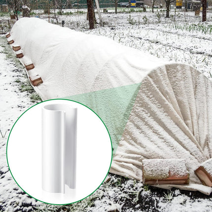 32 Pcs PVC Pipe Clips Pool Cover Clamps or Above Ground Pool Greenhouses, Row Covers, Garden, Shelters, Bird Protection, 2.4 Inch Long(or 1/2 Inch PVC Pipe,White)