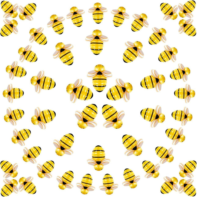60 Pcs Tiny Resin Bees or Crats 3 Size Mini Plastic Garden Bees Embellishment or V1259-DP01-E-451