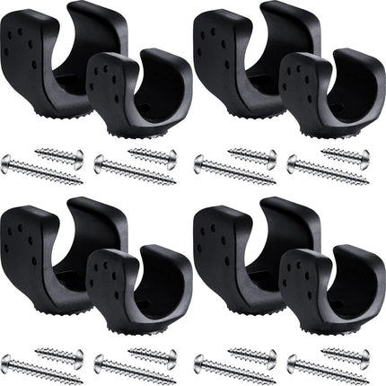 8 Pieces lashlight Mounting Brackets with Screws Versatile Clip Mount, Universal lashlight Holder or LED lashlights and Similar Things, Bicycle Car Truck Accessories (4 Big, 4 Small)