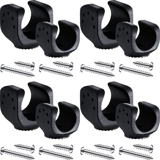8 Pieces lashlight Mounting Brackets with Screws Versatile Clip Mount Universal lashlight Holder or LED (4
