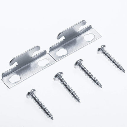 Curtain Rod Brackets & Hooks Accessories - Adjustable Sets with Screws & Support Hangers or Home & Kitchen (10 Sets)