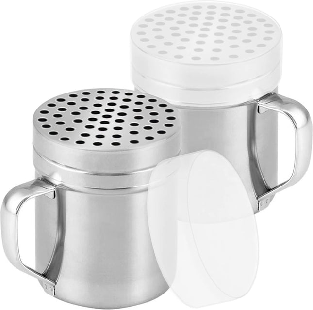10oz Metal Parmesan Cheese Shakers with Large Holes