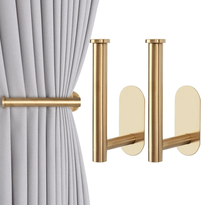 2 Pack Adhesive Curtain Holdbacks Curtain Tie Backs Holdbacks No Drill Pull Backs (2 V1259-DP01-E-486