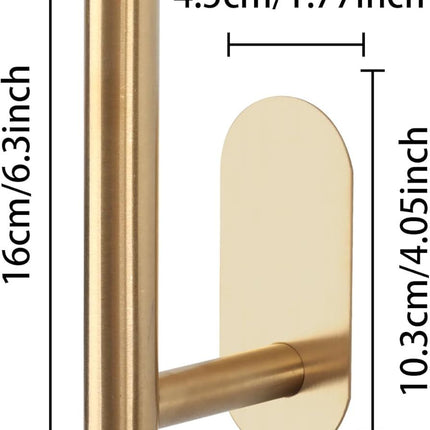 2 Pack Adhesive Curtain Holdbacks Curtain Tie Backs Curtain Holdbacks No Drill Curtain Pull Backs Adhesive Curtain Hooks Curtain Holders or Drapes (2, Gold)