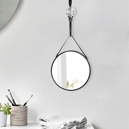 2 x Heavy Duty U Shaped Metal Curtain Holdbacks Curtain Tiebacks with Clear Crystal Ball Pull Backs Curtain Holders or Drapes (Black)
