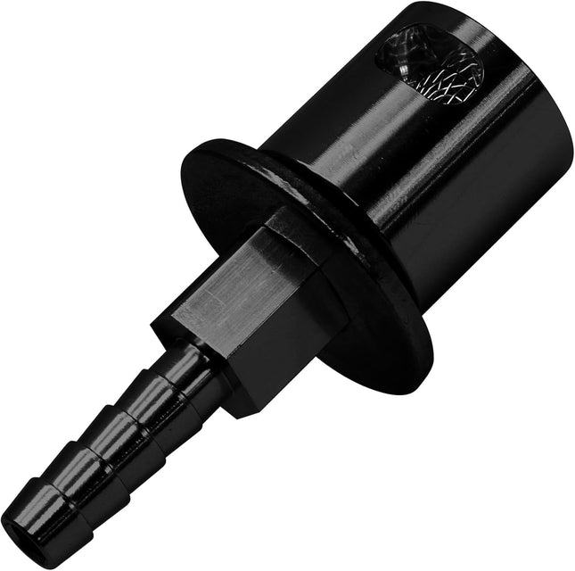 Biaungdo Black Fuel Tanks Remote Mount Vent Valve 5/16 Inch Hose Barb Size Tank Vent Line Replacement Part