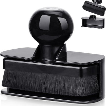 Car Tire Shine Applicator,Large Vegan Tire Shine Brush - Automotive Tire Dressing Applicator Brush with Storage Stand or Tire Detailing & Car Wash Kit, Black, 3.6 Inch Length (Black)
