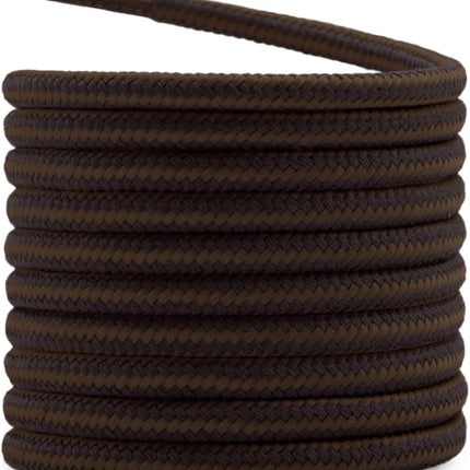 2 Pair Round Boot Laces Outdoor Hiking Walking Shoelaces Dual Coloured Striped Shoe Lace Work Shoe Strings