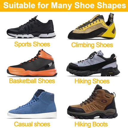 2 Pair Round Boot Laces Outdoor Hiking Walking Shoelaces Dual Coloured Striped Shoe Lace Work Shoe Strings