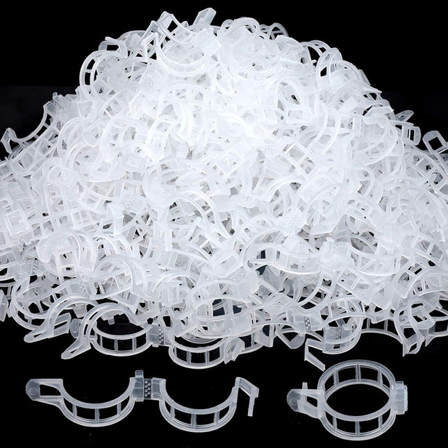 300 PCS Plant Support Clips Plastic Garden Plant Ties Tomato Clips Trellis or Tomato Cucumber