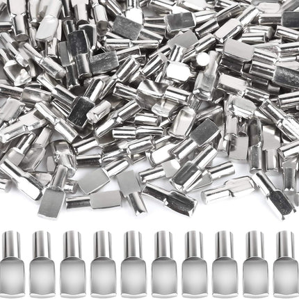 200 PCS 5mm Shel Pins, Shel Pegs, Metal Nickel Shel Pins, Shel Support Pegs, Cabinet Shel Pegs, Shel Pegs or Shelves, Shel Pins 5mm, Spoon Shaped Cabinet Support Pegs Holder