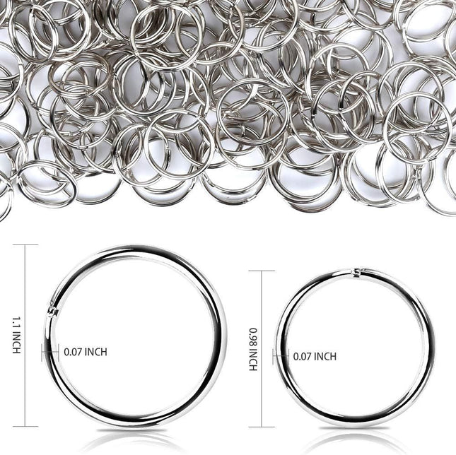 200 Pieces Split Key Rings Bulk or Keychain Key and Art Crats(25 mm/0.98 inch 100pcs 28 mm/1.1 inch – product detail