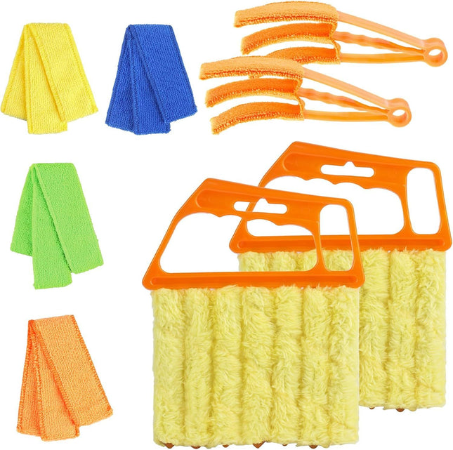 4Pcs Window Venetian Blind Cleaner Duster Tool eather Blind Duster or Cleaning Washable 7 inger