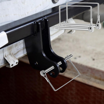 6 Pcs Trailer Coupler Pins, 5/16" x 4" PTO Shat Locking Pins, Heavy-Duty Square Towing Hitch Pins, Trailer Saety Coupler Pins, Wire Lock Pins, Trailer Hitch Locking Pins or Lawn Mower Hitches