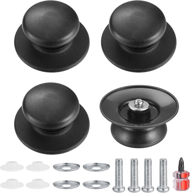 4 Pcs Universal Pot Lid Knobs Pot Lid Handle Replacement Pot Cover Knobs Universal Kitchen Bakelite