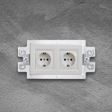 6 Pcs BE1-2 Electrical Outlet Box Extenders, Electrical Box Extender, 1 Gang Power Outlet Box Extender, Electric Box Extenders or Outlets, Single Gang Electric Outlet Box Extension with 12 Screws