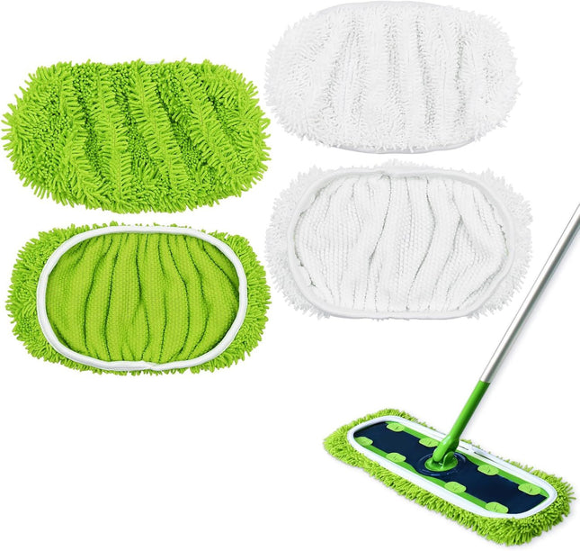 XL Mop Pads Compatible with Swier XL Sweeper X-Large Dry Sweeping Cloths XL Wet Pads V1259-DP01-E-605