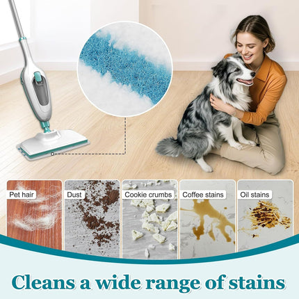 4Pack Steam Mop Pads Replacement or Black+Decker Steam Mop SM1600, SM1610, SM1620, HSM13E1, HSMC1300X, HSMC1321, HSMC1361SG Cleaner Black and Decker Steam Mop Replacement Pads