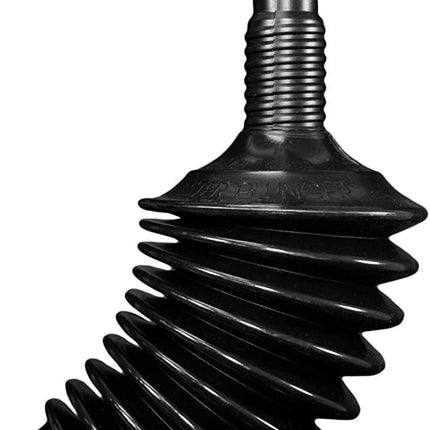 Master Plunger MP500-B3 Heavy Duty Bathroom Toilet Plunger Kit with Short Bucket/Caddy. Equipped with Air Release Valve, Black